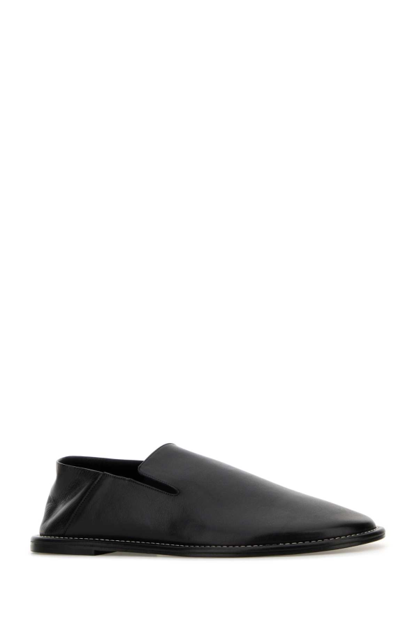 Ami Alexandre Mattiussi Black Leather Loafers - Noir