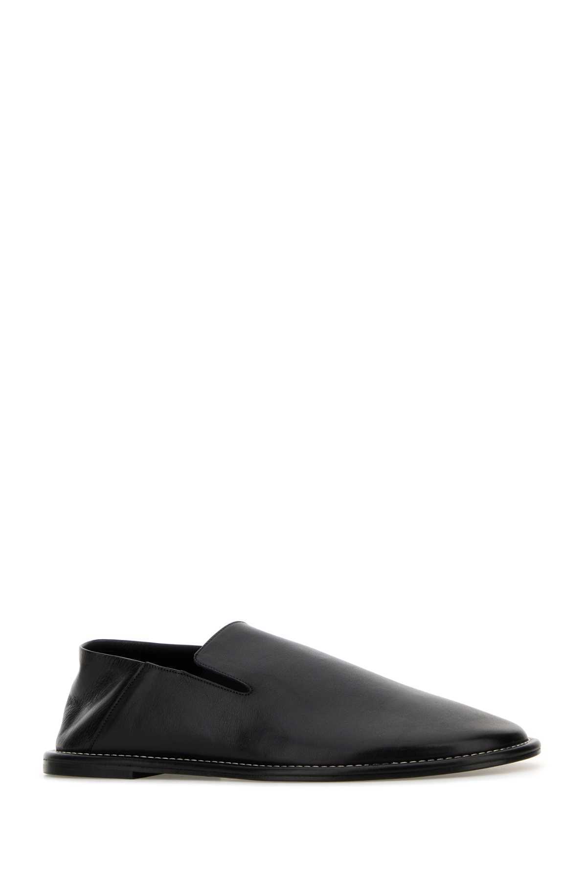 Ami Alexandre Mattiussi Black Leather Loafers - Noir - Image 2 of 2
