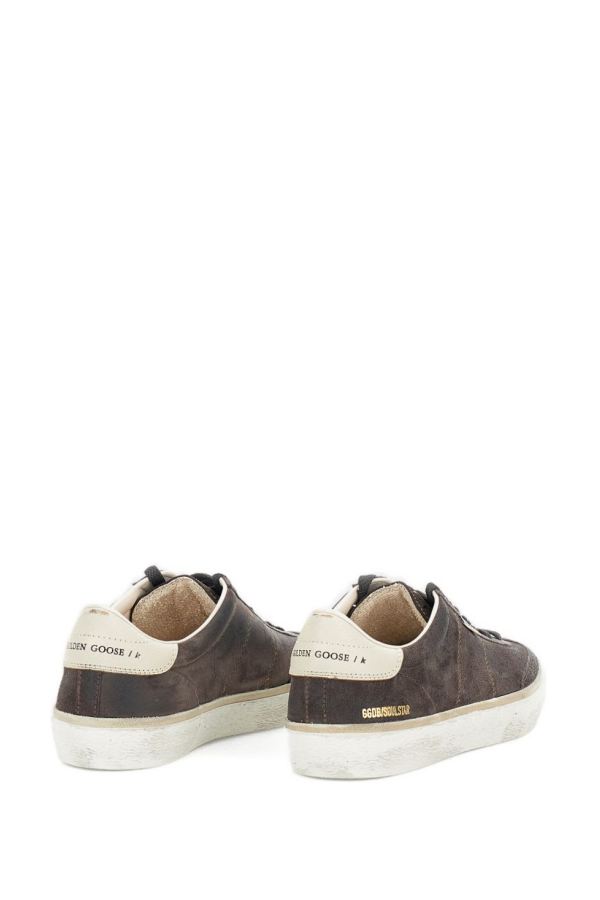 Golden Goose Soul-star Leather Sneakers - Gray