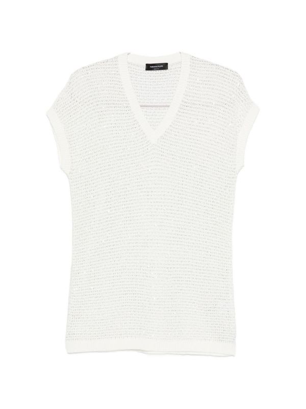 Fabiana Filippi Openwork Top - White
