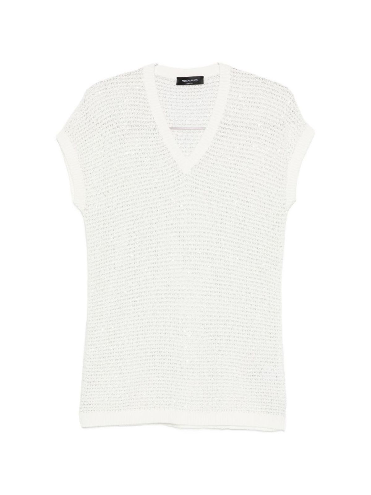 Fabiana Filippi Openwork Top - White - Image 1 of 5