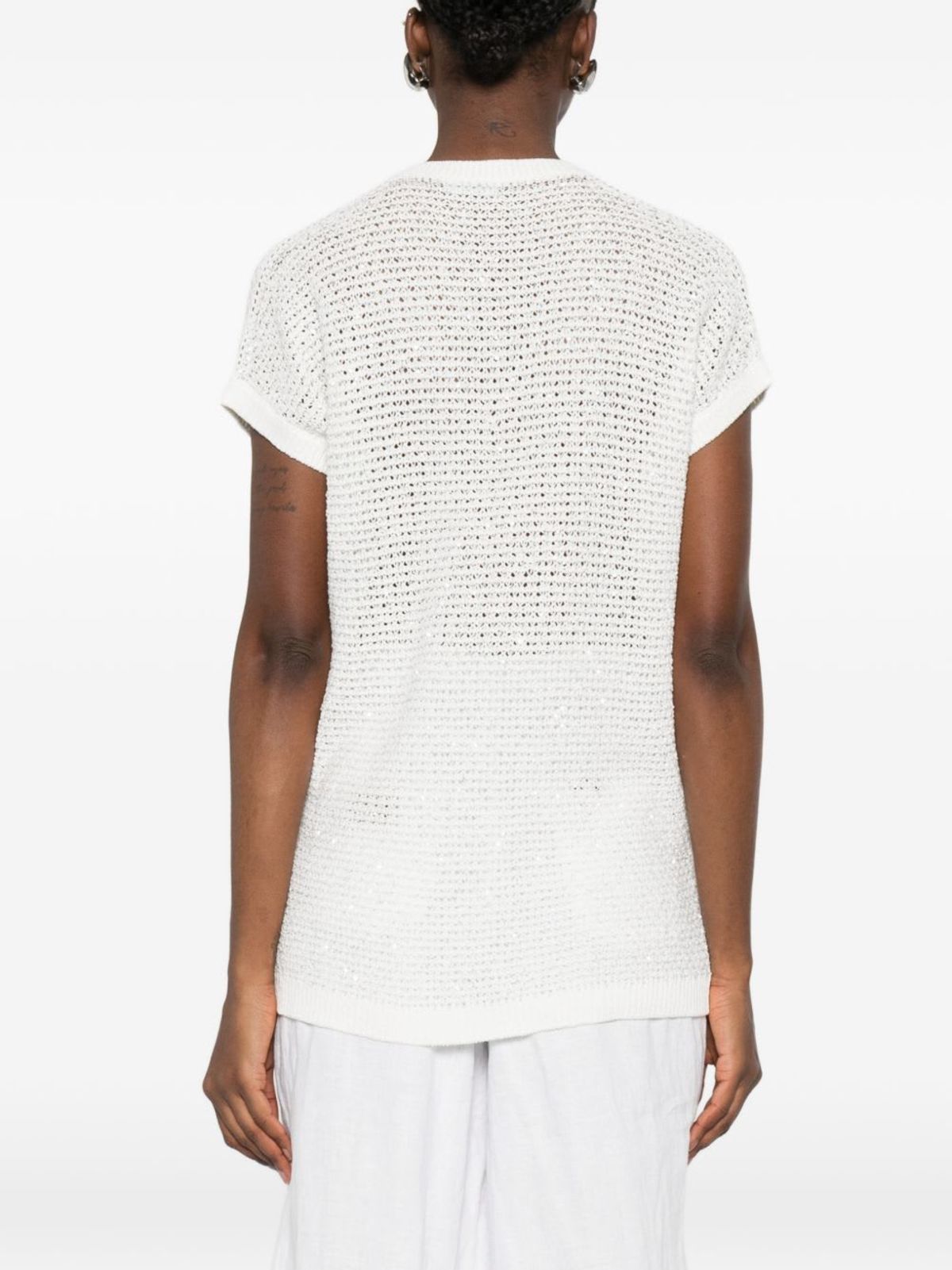 Fabiana Filippi Openwork Top - White - Image 5 of 5