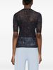 Fabiana Filippi Openwork T-Shirt - Blue - Thumbnail 4