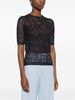 Fabiana Filippi Openwork T-Shirt - Blue - Thumbnail 5