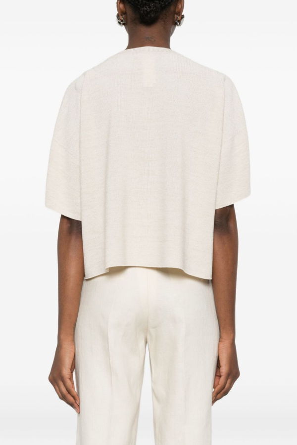 Fabiana Filippi Cotton Blend T-Shirt - White