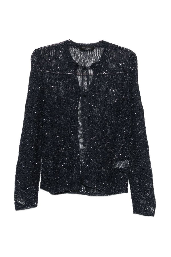 Fabiana Filippi Openknit Cardigan - Blue