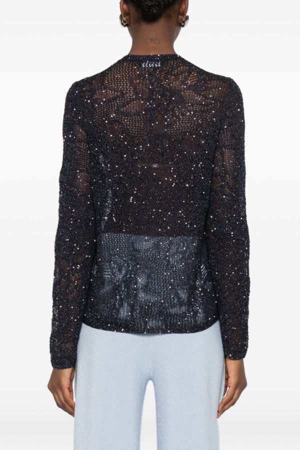 Fabiana Filippi Openknit Cardigan - Blue