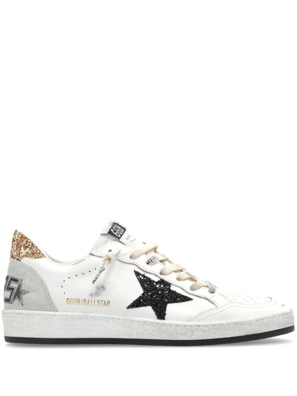 Golden Goose Ball Star Leather Sneakers - White