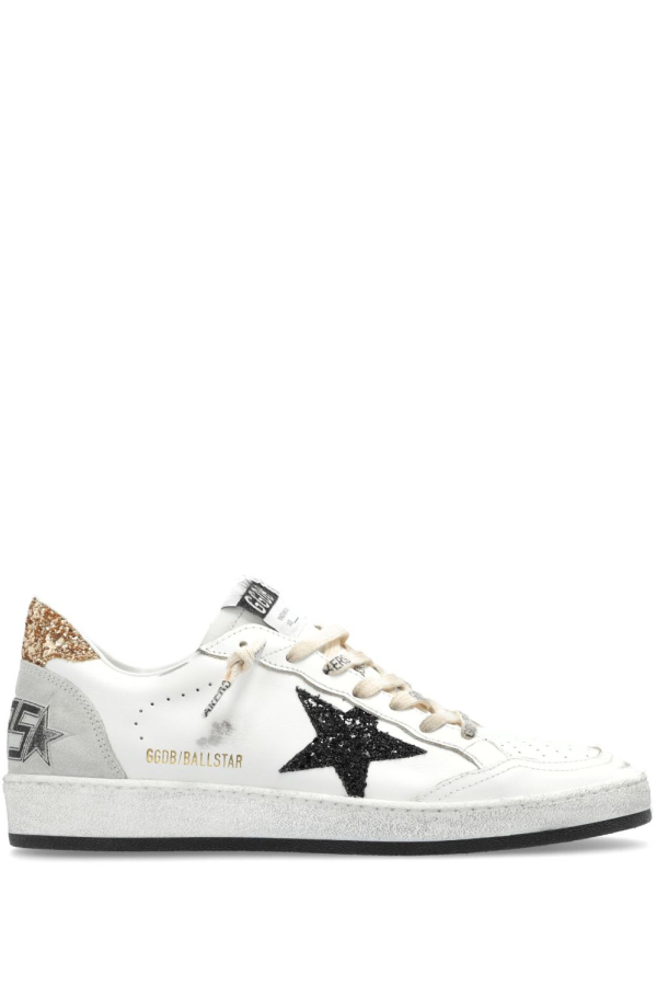 Golden Goose Ball Star Leather Sneakers - White