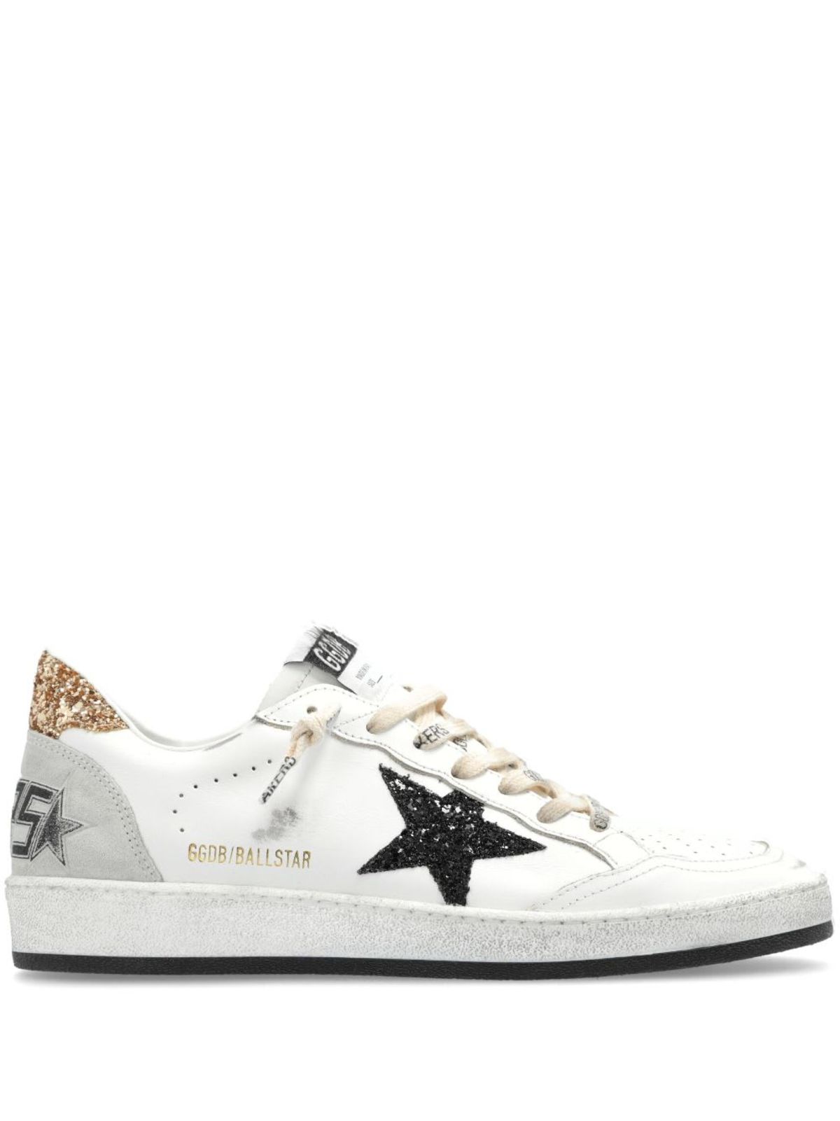 Golden Goose Ball Star Leather Sneakers - White - Image 1 of 5