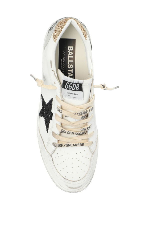 Golden Goose Ball Star Leather Sneakers - White