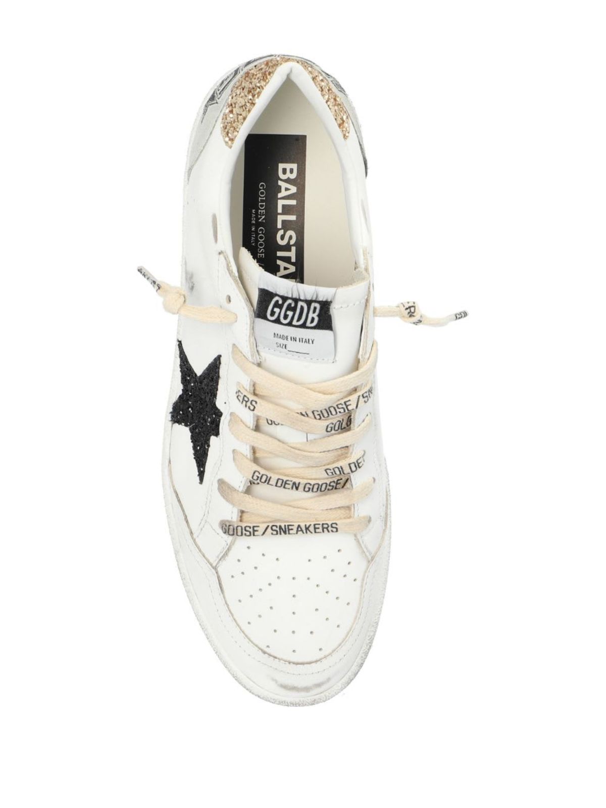 Golden Goose Ball Star Leather Sneakers - White - Image 2 of 5
