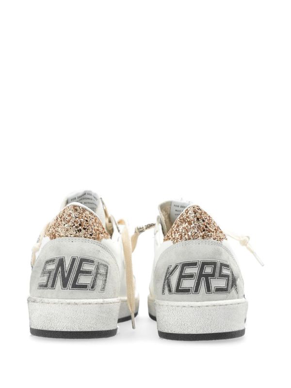 Golden Goose Ball Star Leather Sneakers - White