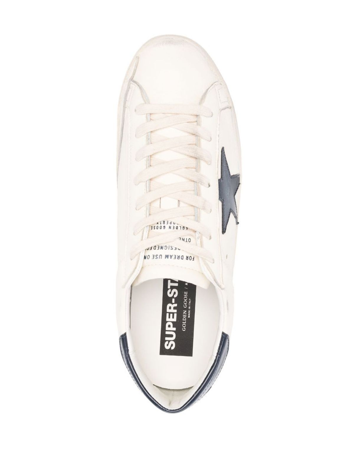 Golden Goose Super-Star Leather Sneakers - Blue - Image 4 of 4