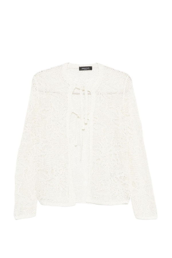 Fabiana Filippi Openwork Cardigan - White