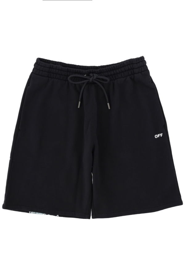 Off-White Printed Shorts - Black