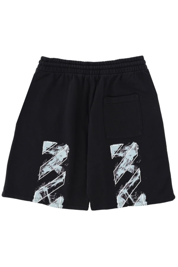 Off-White Printed Shorts - Black