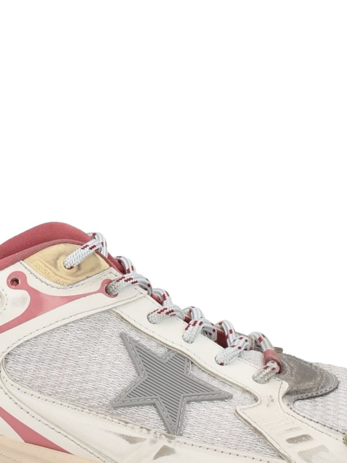 Golden Goose Lightstar Leather Sneakers - Silver - Image 2 of 2