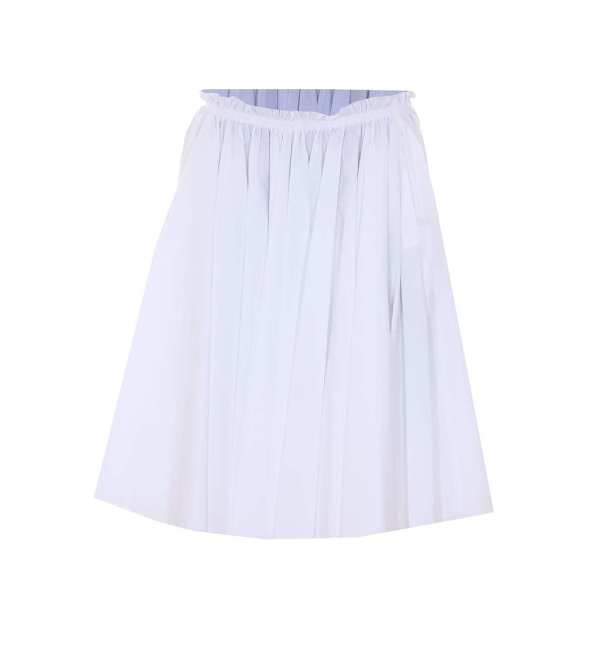 Ami Alexandre Mattiussi Midi Corolla Skirt - White - Image 1 of 4