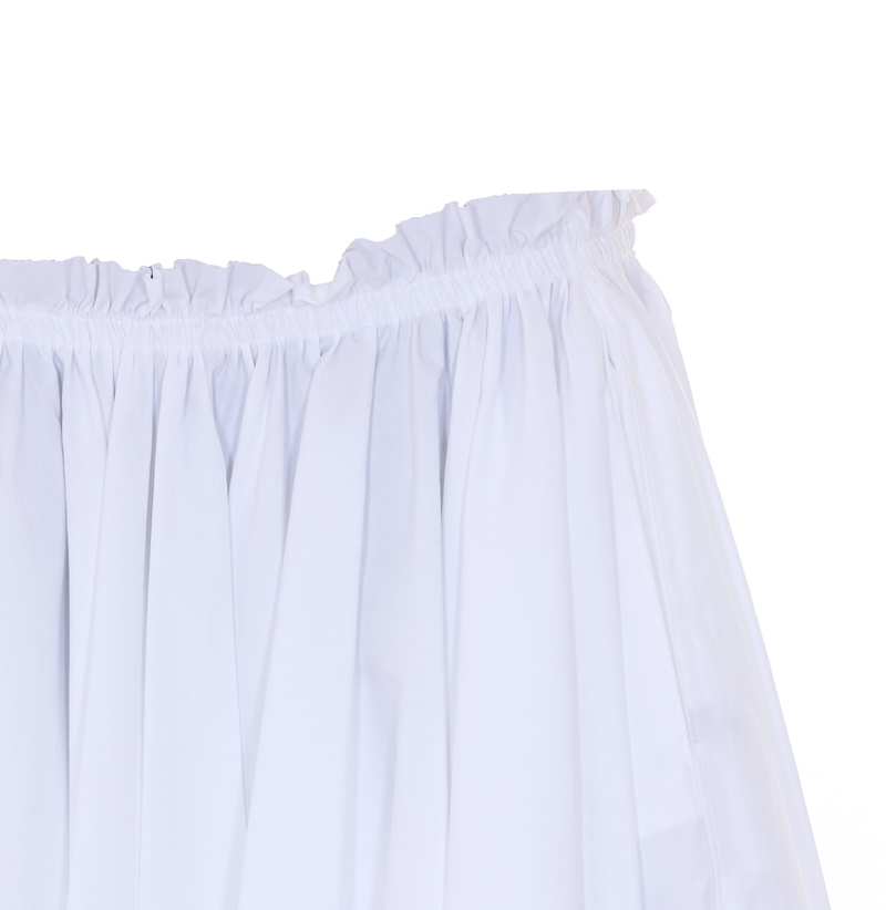 Ami Alexandre Mattiussi Midi Corolla Skirt - White