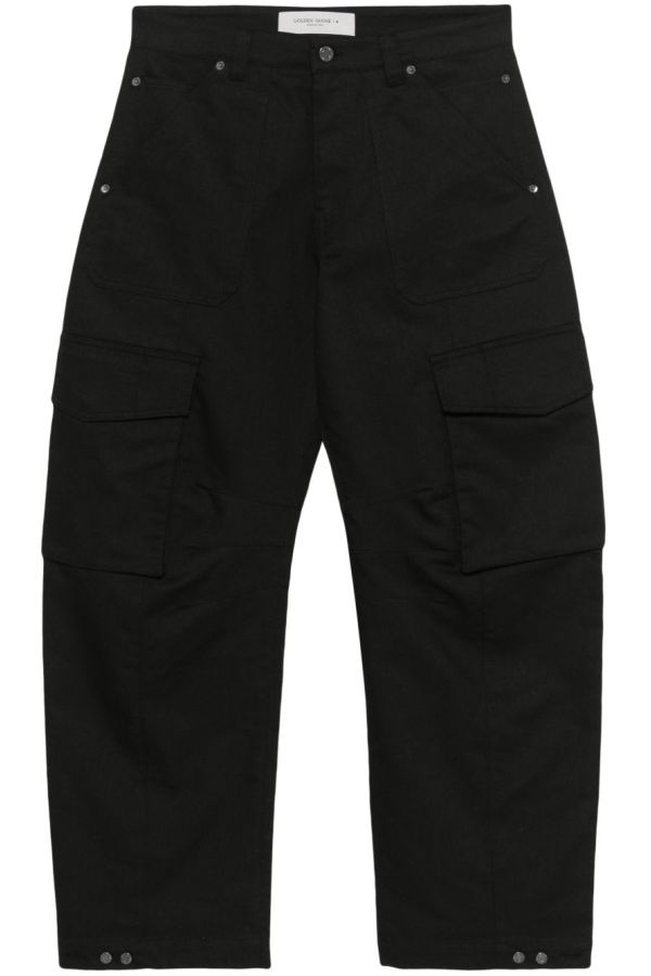 Golden Goose Cotton Cargo Trousers - Black