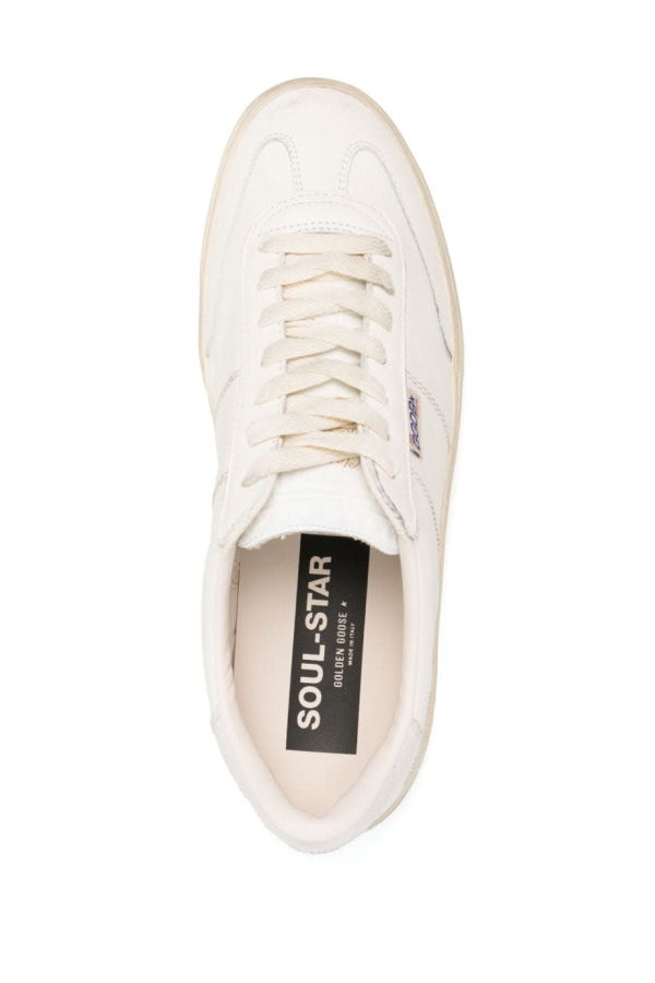 Golden Goose Soul-Star Leather Sneakers - White