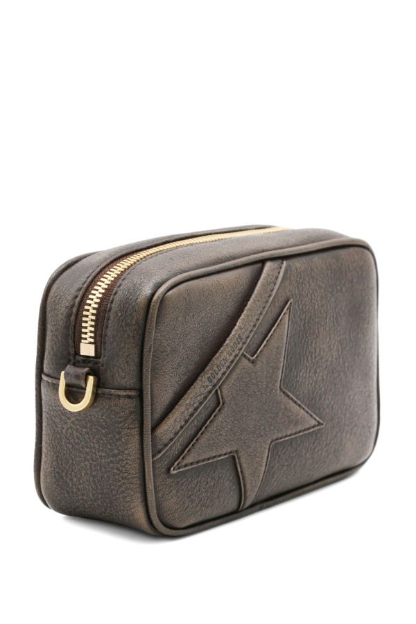 Golden Goose Star Mini Leather Crossbody Bag - Black