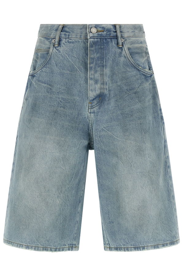 PURPLE P070 Vintage Dust Bowl Shorts - Light Blue