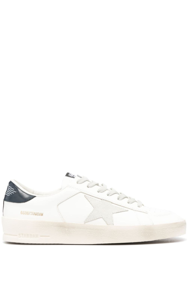 Golden Goose Stardan Leather Sneakers - White