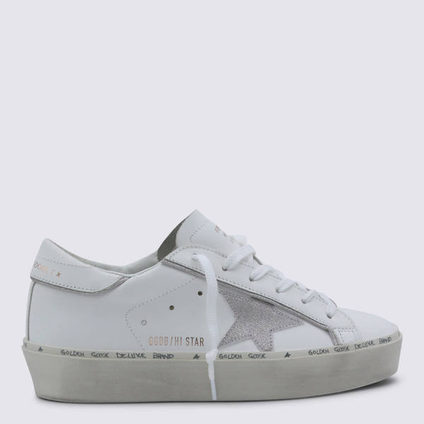 Golden Goose White Leather Sneakers - White/Platinum Golden Goose White Leather Sneakers - White/Platinum