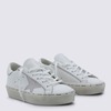 Golden Goose White Leather Sneakers - White/Platinum - Thumbnail 2