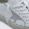 Golden Goose White Leather Sneakers - White/Platinum - Thumbnail 4