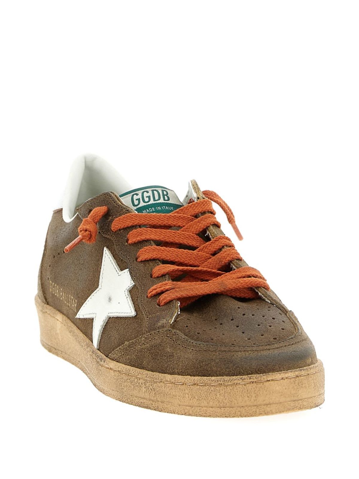 Golden Goose Ball Star Leather Sneakers - Brown - Image 4 of 5
