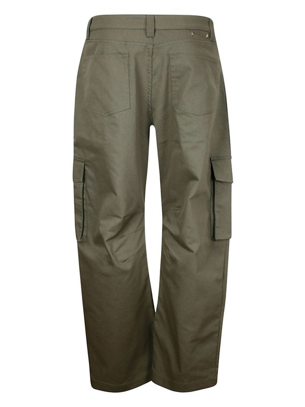 Golden Goose Cotton Cargo Trousers - Olive Green