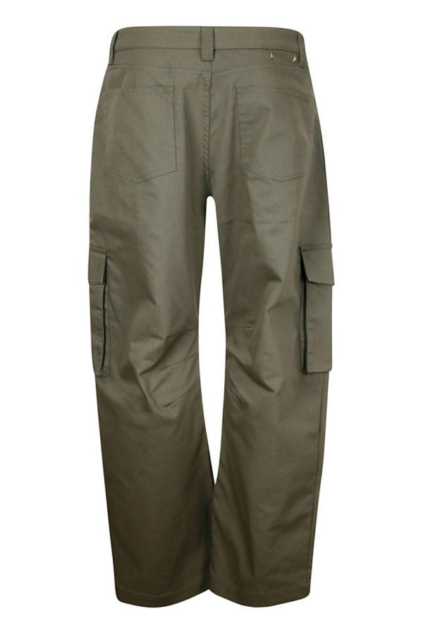 Golden Goose Cotton Cargo Trousers - Olive Green