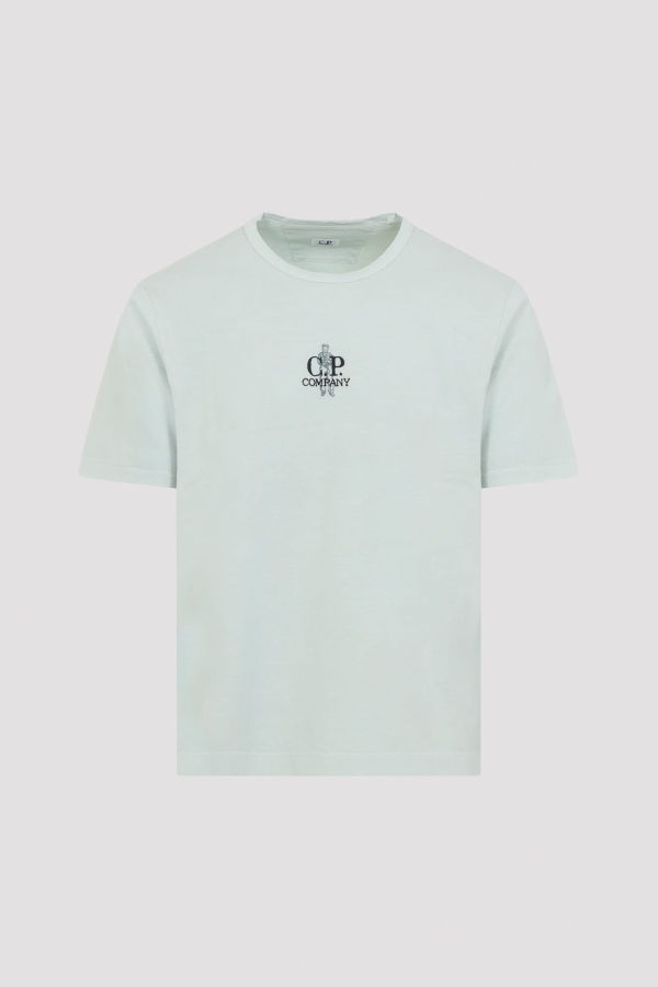 C.P. Company Cotton T-Shirt - Misty Blue