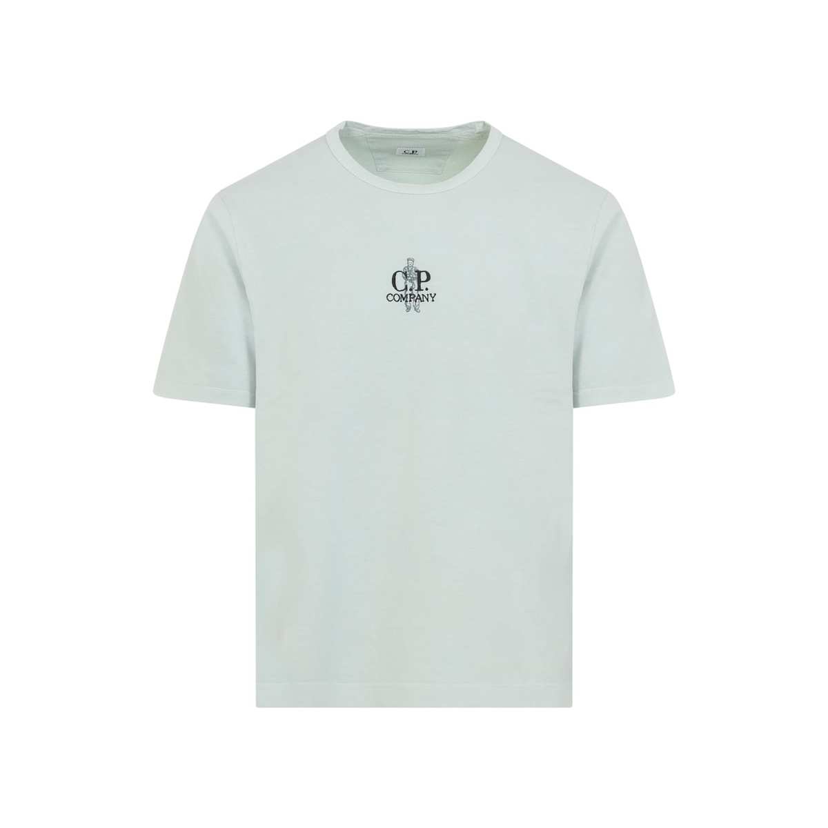 C.P. Company Cotton T-Shirt - Misty Blue - Image 2 of 5