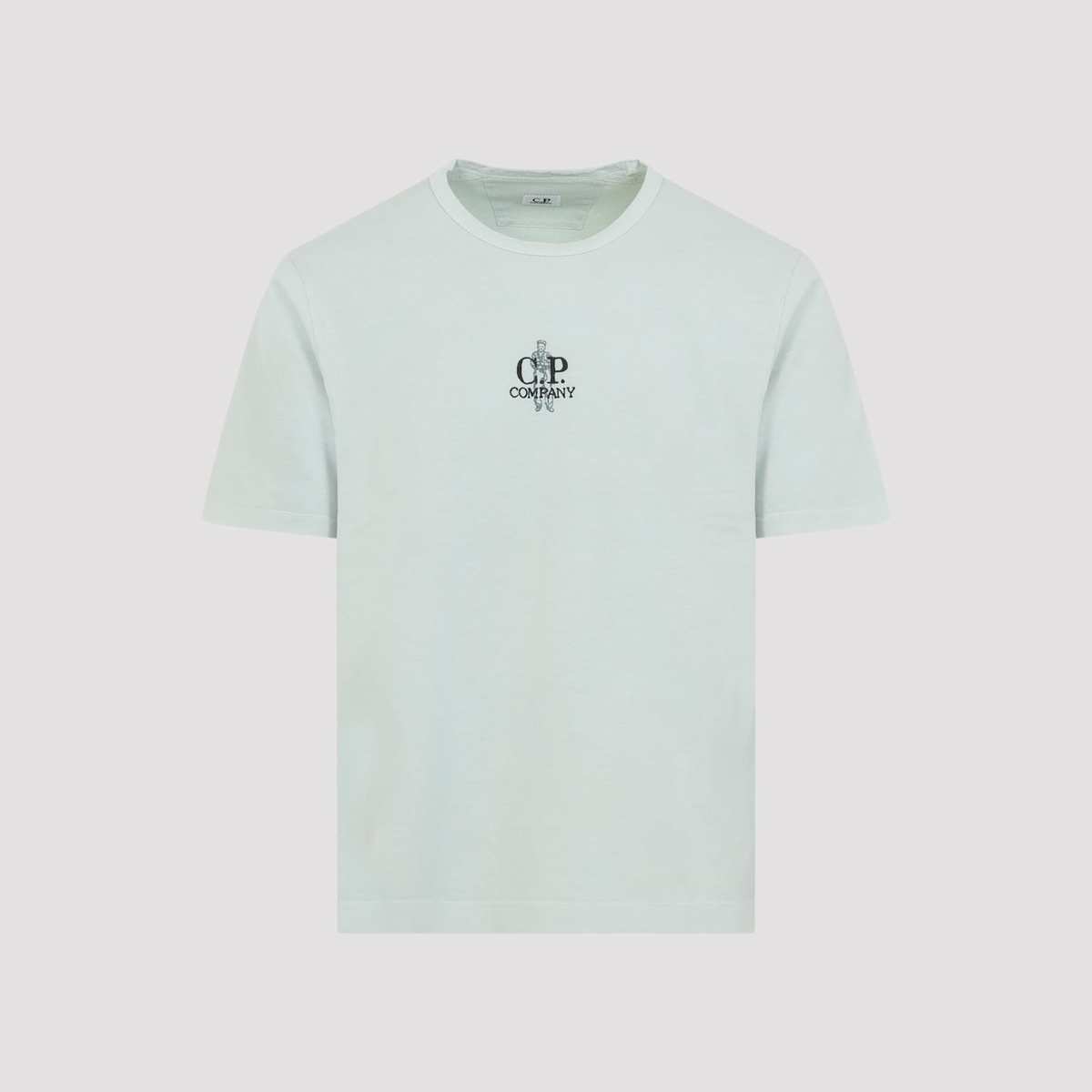 C.P. Company Cotton T-Shirt - Misty Blue - Image 3 of 5
