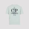 C.P. Company Cotton T-Shirt - Misty Blue - Thumbnail 4
