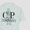 C.P. Company Cotton T-Shirt - Misty Blue - Thumbnail 5