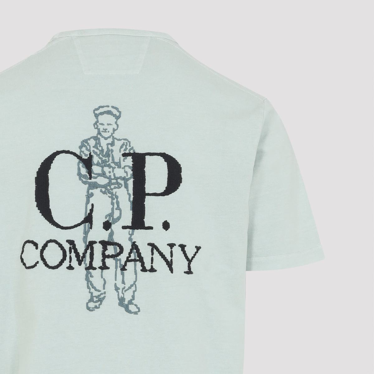 C.P. Company Cotton T-Shirt - Misty Blue - Image 5 of 5