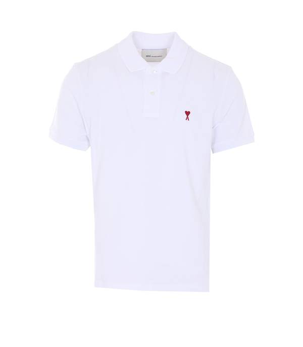 Ami Alexandre Mattiussi Ami De Coeur Polo Shirt - White