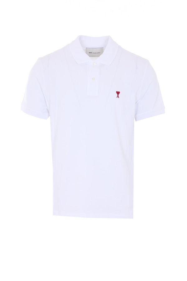 Ami Alexandre Mattiussi Ami De Coeur Polo Shirt - White