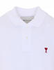 Ami Alexandre Mattiussi Ami De Coeur Polo Shirt - White - Thumbnail 4