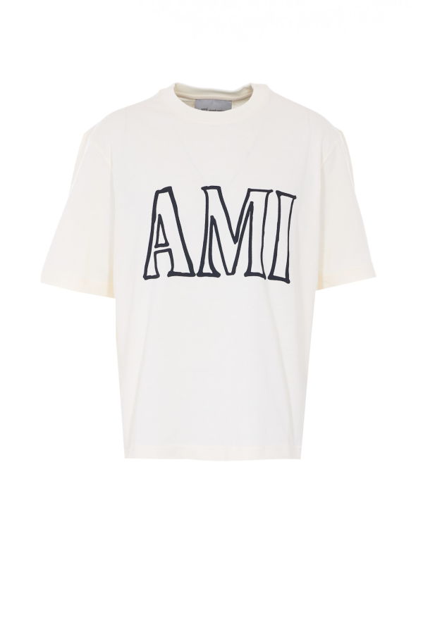 Ami Alexandre Mattiussi Ami Print T-Shirt - White