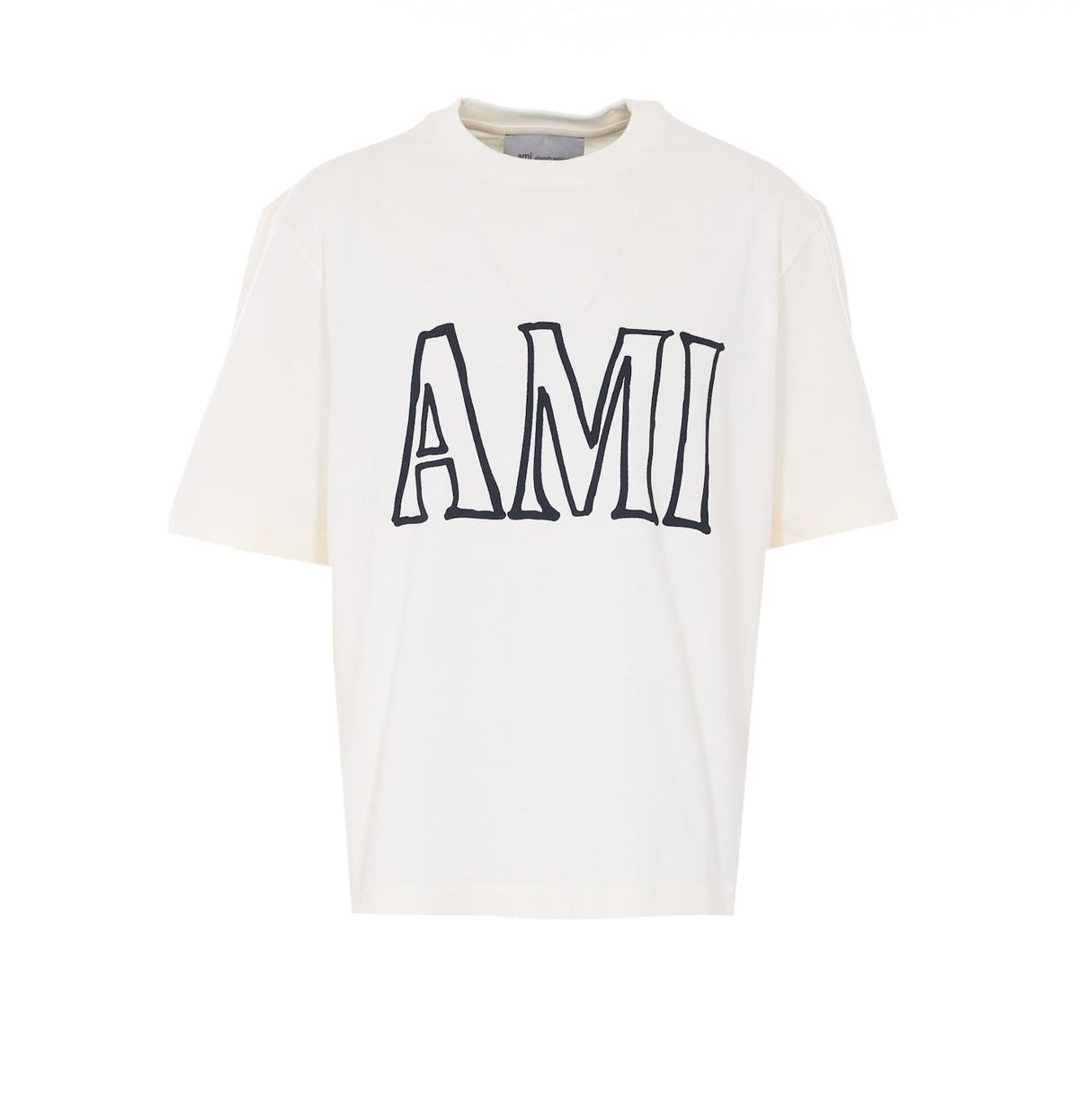 Ami Alexandre Mattiussi Ami Print T-Shirt - White - Image 1 of 4