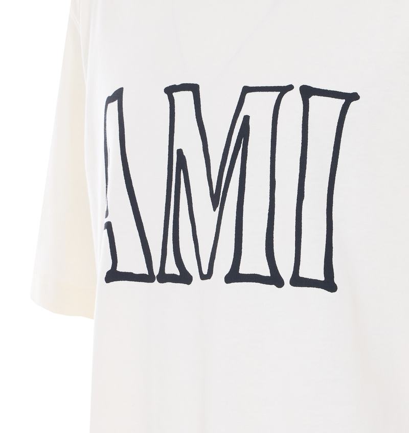Ami Alexandre Mattiussi Ami Print T-Shirt - White