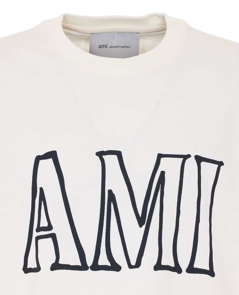 Ami Alexandre Mattiussi Ami Print T-Shirt - White