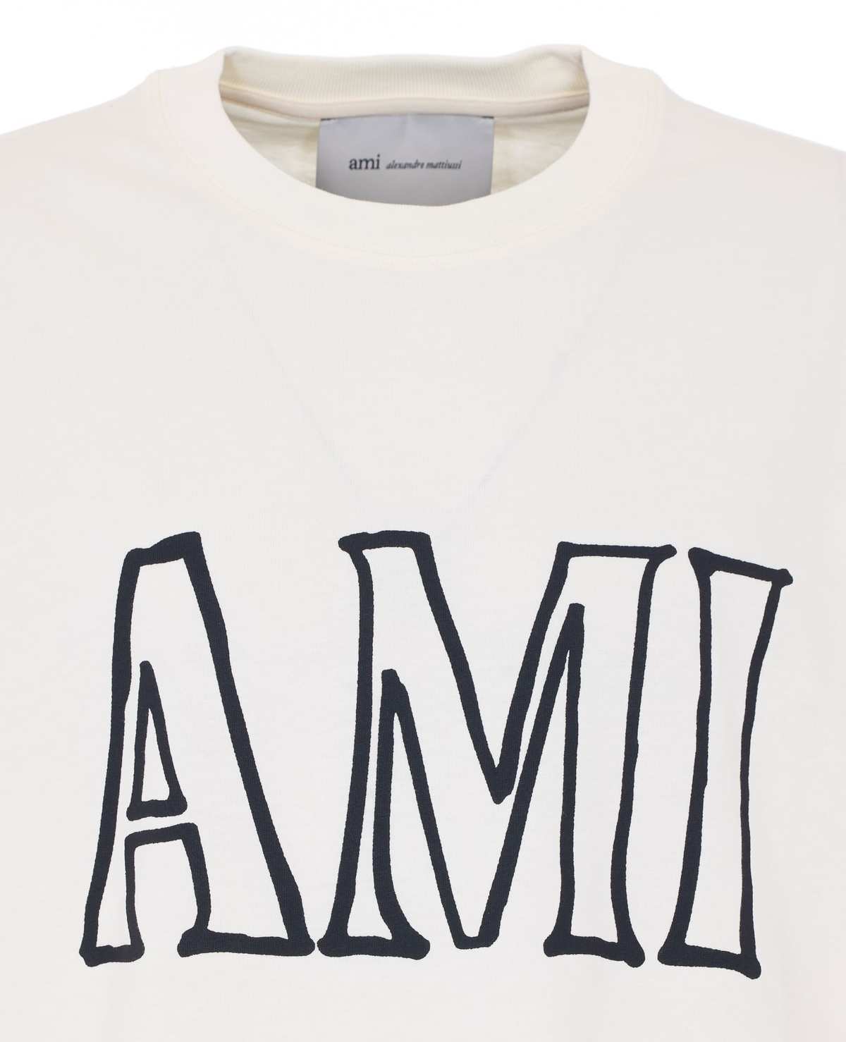Ami Alexandre Mattiussi Ami Print T-Shirt - White - Image 4 of 4