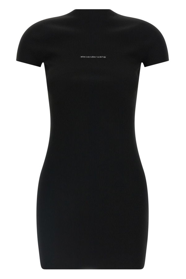 ALEXANDER WANG Logo Dress - Black